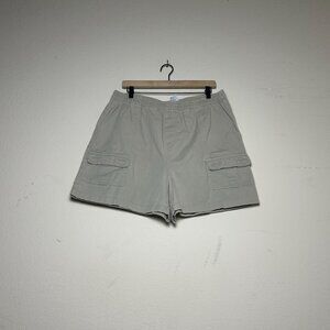 VTG Jonathan Logan Casual Summer Beach Cargo Elastic Pant Women XL Khaki Comfort
